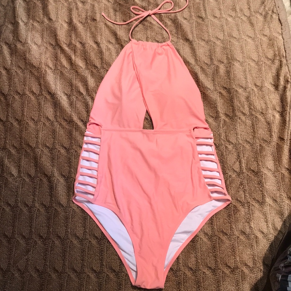 Cupshe Halter Top One Piece with Cut Outs